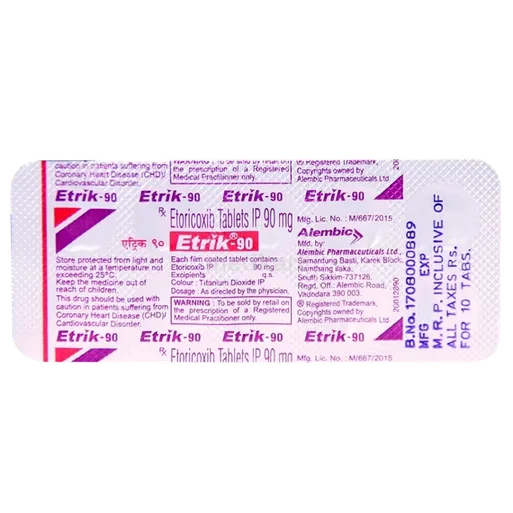 etrik 90mg tablet 10's